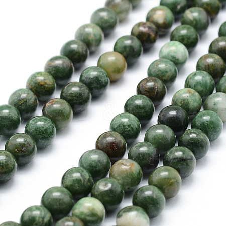 Natural African Jade Beads Strands G-P326-12-6mm-1