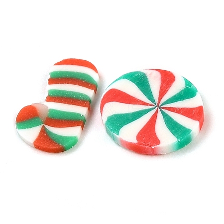 Christmas Theme Handmade Polymer Clay Cabochons CLAY-Q004-26A-1