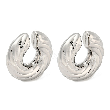 Non-Tarnish 304 Stainless Steel Cuff Earrings EJEW-G377-04B-1