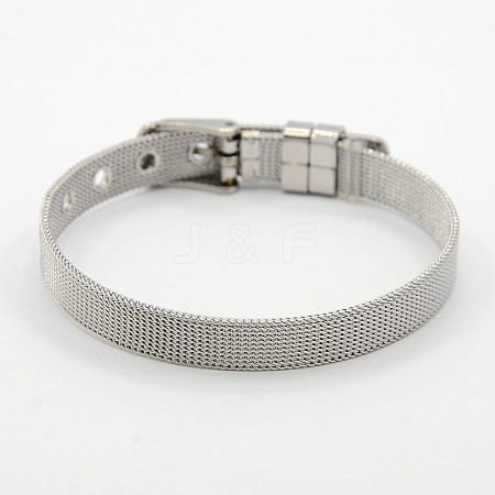 Tarnish Resistant Fashionable Unisex 304 Stainless Steel Watch Band Wristband Bracelets X-BJEW-F065A-01-1