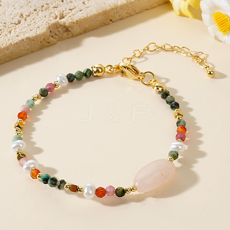 Bohemian Style Natural Gemstone Bracelet for Women ZW1437-1