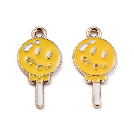 DREW Smiley Face DIY Accessories Alloy Dripping Accessories Pendant ENAM-E360-02G-03-1