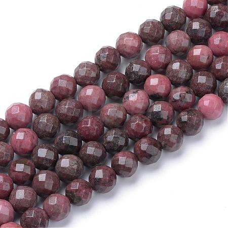 Natural Rhodonite Bead Strands G-R411-07-10mm-1