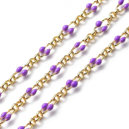 Enamel Oval Link Chains CHC-K014-10G-05-1