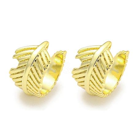 Brass Cuff Earrings EJEW-C104-056G-1