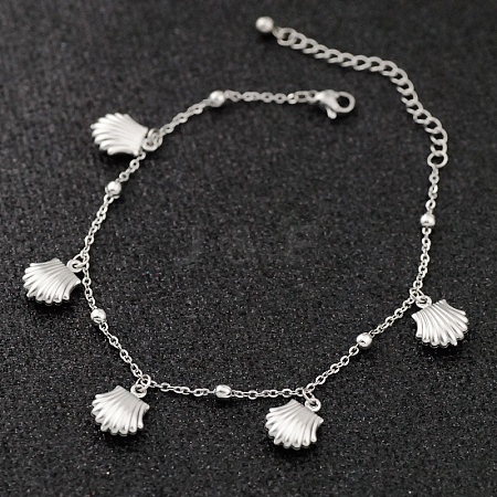 Bohemia Style Ocean Theme 304 Stainless Steel Anklets WG73A42-07-1