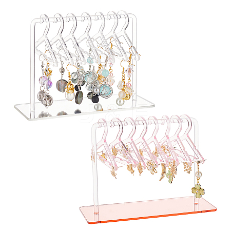 2 Sets 2 Colors Acrylic Earring Display Stands EDIS-FG0001-61-1