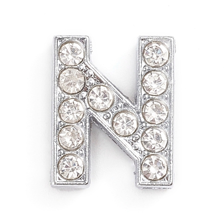 Alloy Slide Charms LS-ALRI-WH0005-09N-P-1