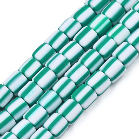 Handmade Polymer Clay Bead Strands CLAY-T020-12B-1