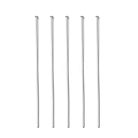 Tarnish Resistant 304 Stainless Steel Flat Head Pins STAS-E023-0.6x50mm-1