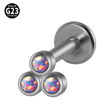 G23 Titanium Threadless Labrets WG33C7B-17-1