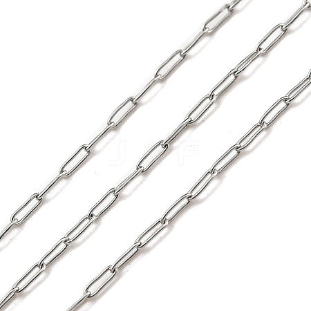 Tarnish Resistant 304 Stainless Steel Chains CHS-E031-01B-P-1