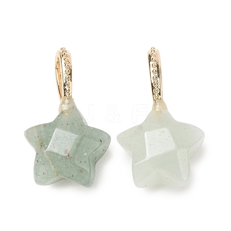 Natural Green Aventurine Pendants GG-CBAE2A3-02G-01-1