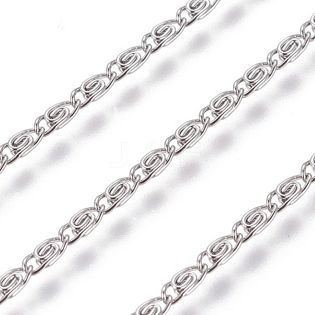 Tarnish Resistant 304 Stainless Steel Lumachina Chains CHS-E018-06P-1