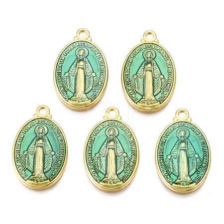 Brass Enamel Pendants KK-S345-179-T-1