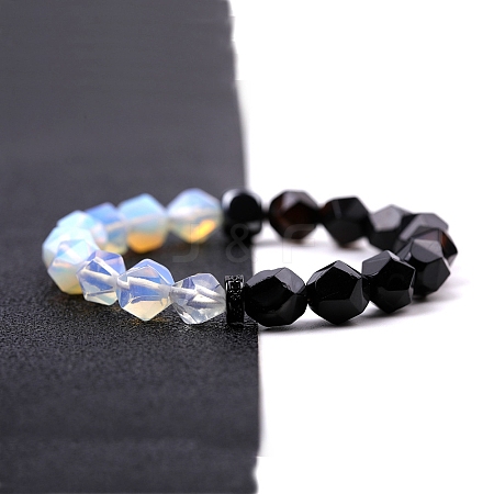 Black Onyx Stretch Bracelets PW-WG53FF8-10-1