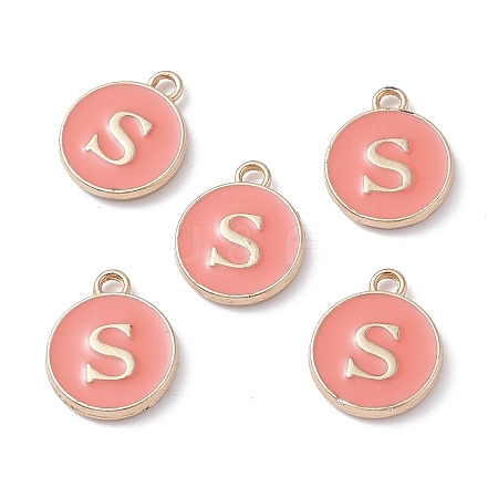 (Defective Closeout Sale Border damaged) Golden Plated Alloy Enamel Charms LS-ENAM-XCP0001-20S-1