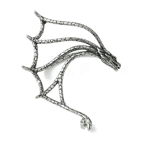 316 Surgical Stainless Steel Cuff Earrings EJEW-E300-18AS-05-1