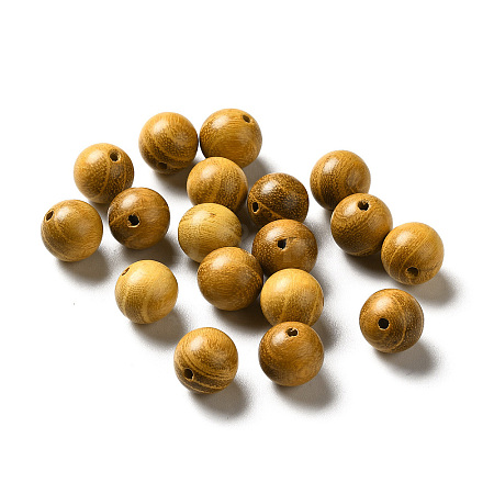 Undyed Natural Ebony Wood Beads WOOD-A020-01B-1