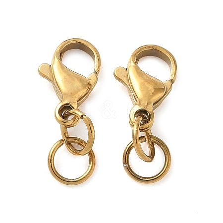 304 Stainless Steel Lobster Claw Clasps STAS-K313-01B-G-1