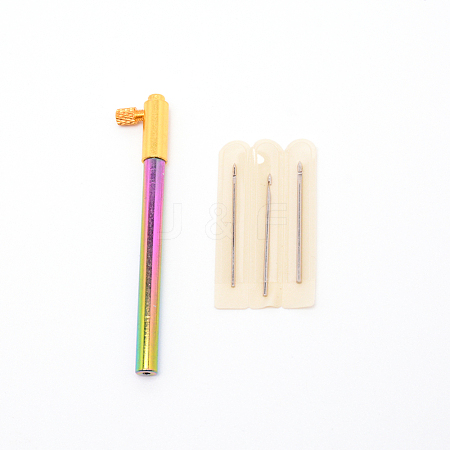 Aluminium Alloy Crochet Hook PALLOY-WH0070-67M-1