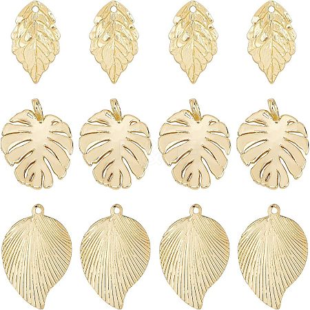 18Pcs 3 Style Brass Pendants KK-CA0001-48G-1