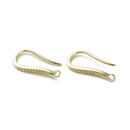 Brass Earring Hooks KK-C048-15G-1