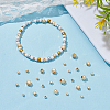 100Pcs 4 Styles Brass Spacer Beads KK-WR0001-52-4