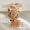 Alloy Rhinestone Keychains PW-WG961B4-03-1