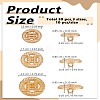 30Pcs 3 Style 1-Hole Alloy Shank Buttons BUTT-LP0001-94-2