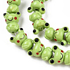 Handmade Bumpy Lampwork Beads Strands LAMP-T007-16B-01-2