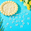 80Pcs 8 Styles Resin Imitation Pearl Cabochons RESI-TA0003-88-6