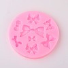 Bowknot Design DIY Food Grade Silicone Molds AJEW-L054-53-2