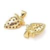 Brass Micro Pave Cubic Zirconia Pendants KK-L243-01G-03-2