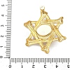 304 Stainless Steel & Resin & Glass Pendants STAS-G371-15G-04-3