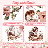 3 Sheets 3 Styles PVC Waterproof Decorative Stickers DIY-WH0404-106-3