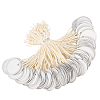100Pcs Blank Round Paper Price Tags AJEW-BC0010-88B-1