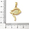 304 Stainless Steel Rhinestone Pendants STAS-L309-06G-3