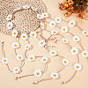 2Pcs 2 Styles Cloth Flower Hippie Headband Floral Crown OHAR-CP0001-18A-4