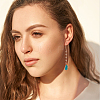 ANATTASOUL 6 Pairs 6 Colors Resin Teardrop Dangle Earrings EJEW-AN0001-21-4