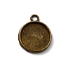 Tibetan Style Pendant Cabochon Settings LS-TIBE-A23176-AB-FF-1