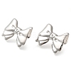 304 Stainless Steel Bowknot Stud Earrings EJEW-I312-09P-2