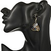 304 Stainless Steel with Glass Seed Beads Dangle Earrings EJEW-MZ00821-6