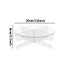 Acrylic Round Dessert Display Easels ODIS-WH0079-009-1