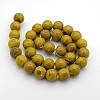 Handmade Fancy Antique Glazed Porcelain Ceramic Round Beads Strands PORC-L019-13mm-02-2