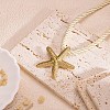 Ocean 304 Stainless Steel Pendant Twisted Acrylic Fiber Cord Necklaces for Women WG0C7DD-05-2