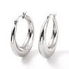 Non-Tarnish 304 Stainless Steel Chunky Hoop Earrings for Women EJEW-F280-06D-P-2