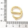 Rack Plating Brass Spring Gate Rings KK-Z086-53G-01-3