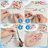 DIY Keychain Making Kits DIY-SC0031-89-6