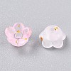 Frosted Transparent Acrylic Beads X-OACR-N137-72B-3
